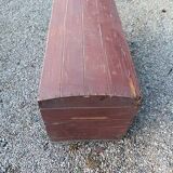 Solid wood trunk box patinated storage box
