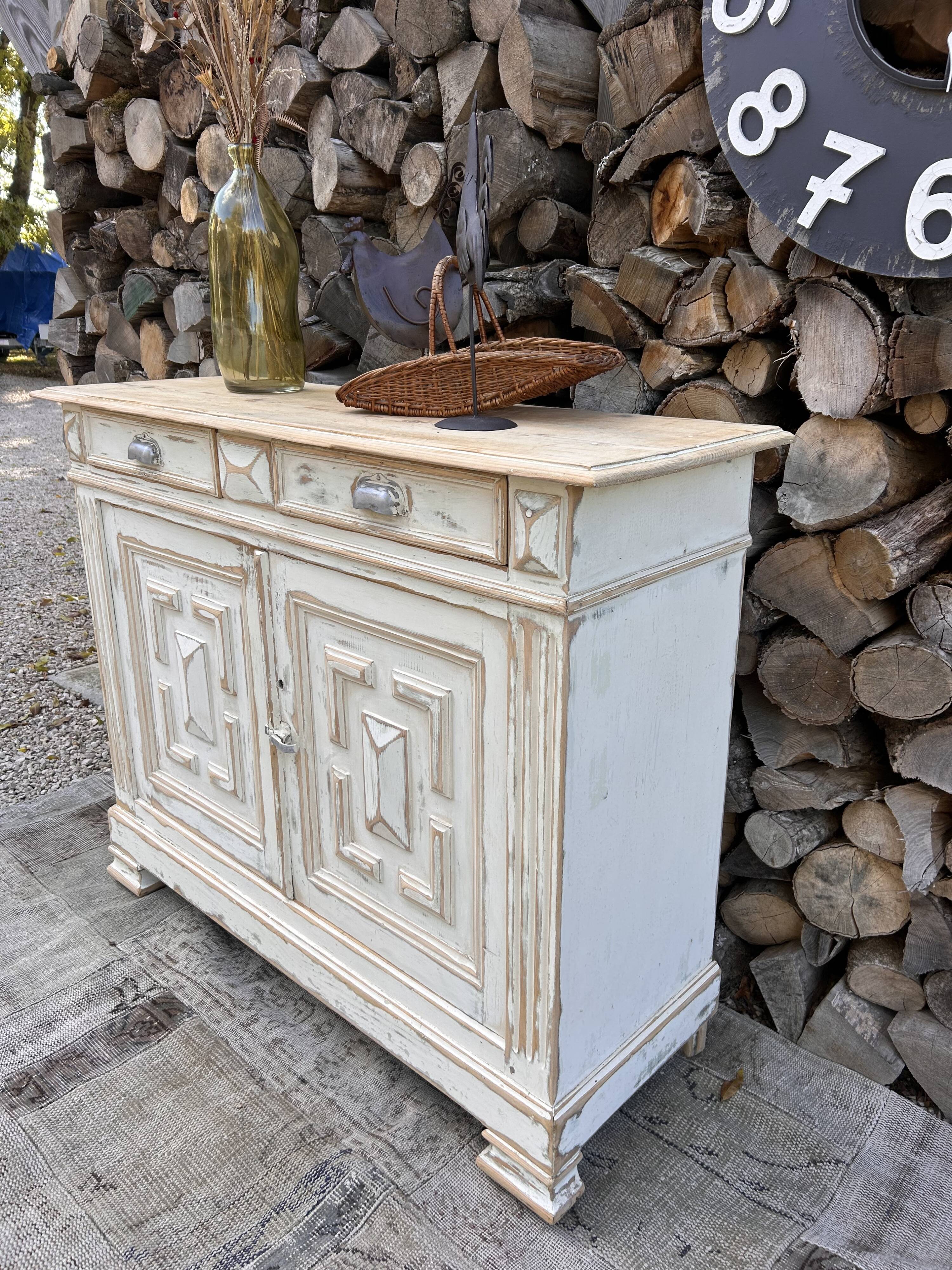 Parisian sideboard / Renovated old wooden storage unit