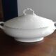 oval soupiere .limoges porcelain. white