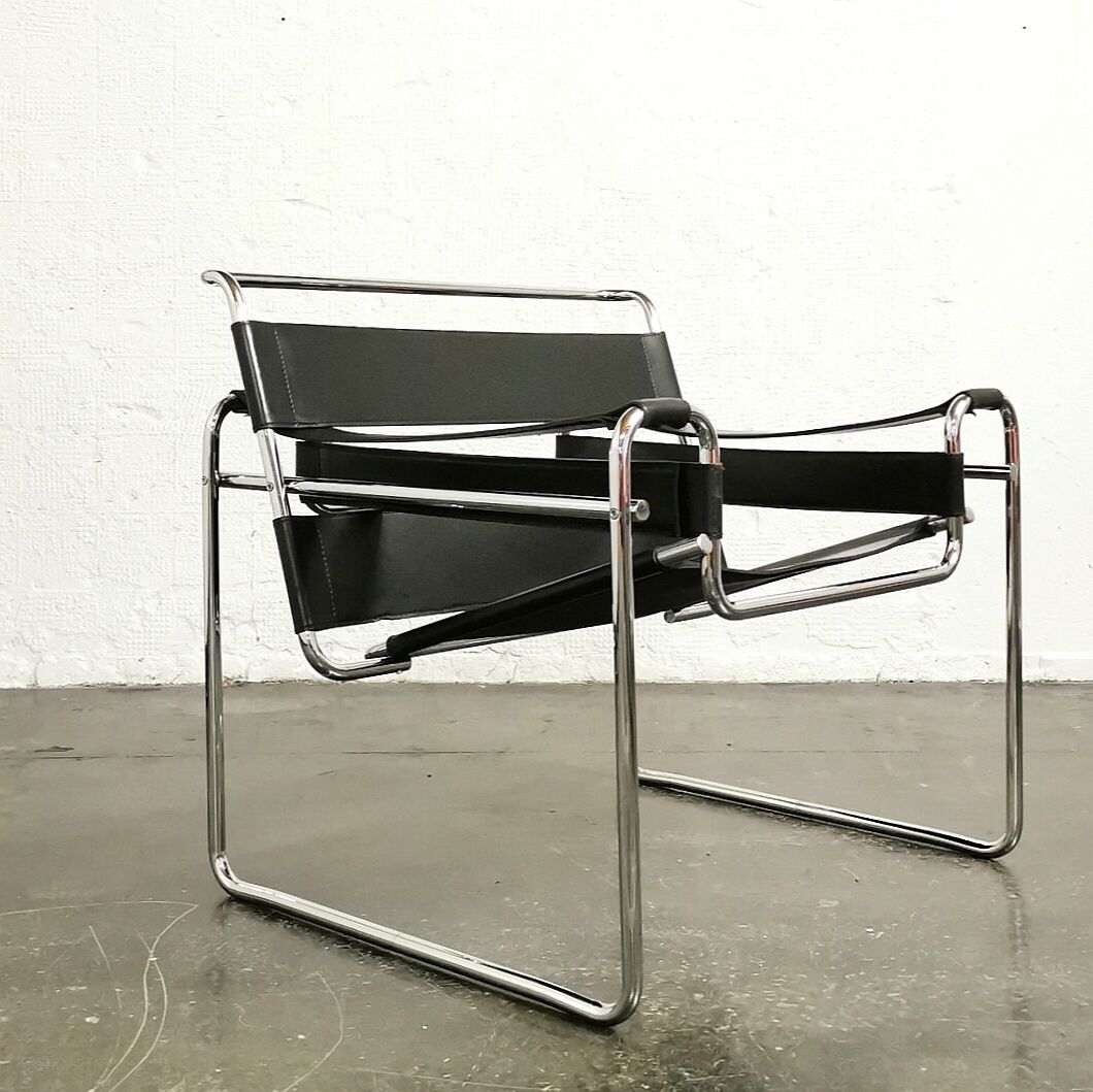Armchair Wassily by Marcel Breuer, Habitat, 1970