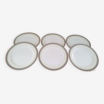 Set of 6 Villeroy & Boch dinner plates, Luxembourg Milenia model