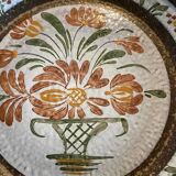 Assiette plate en grès estampillée Keraluc Quimper MPB