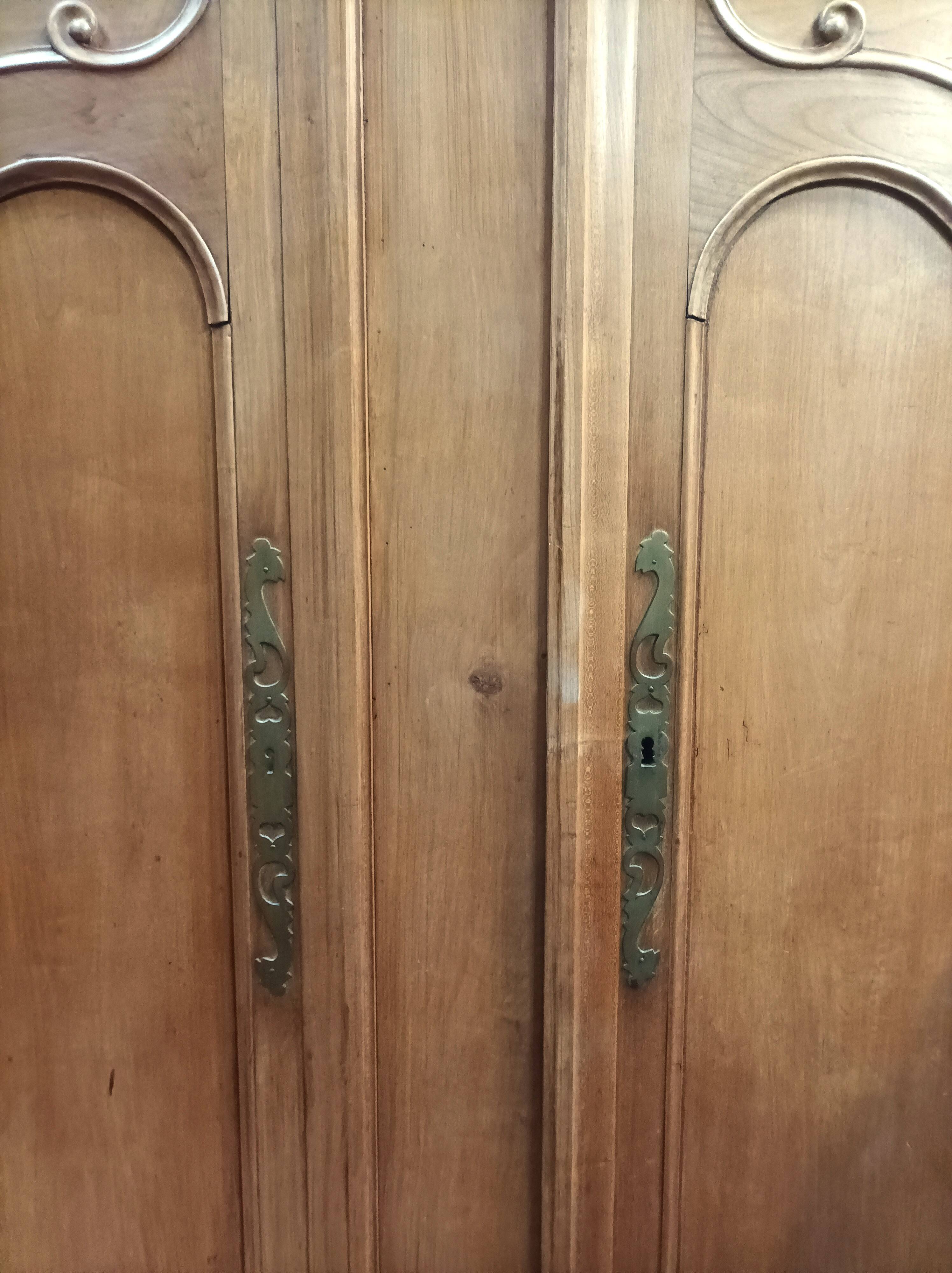 Louis XV wardrobe in light oak