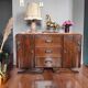 Oak art deco chest of drawers