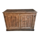 Antique French work cabinet in pine with two doors – rustic country style