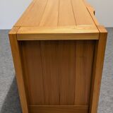 Maison Regain sideboard in solid elm, 1960s-1970s