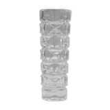Geometric glass and crystal vase