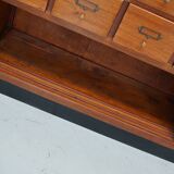 Vintage Mid-Century Dutch Hardwood Shop / Apothecary or Filing Cabinet