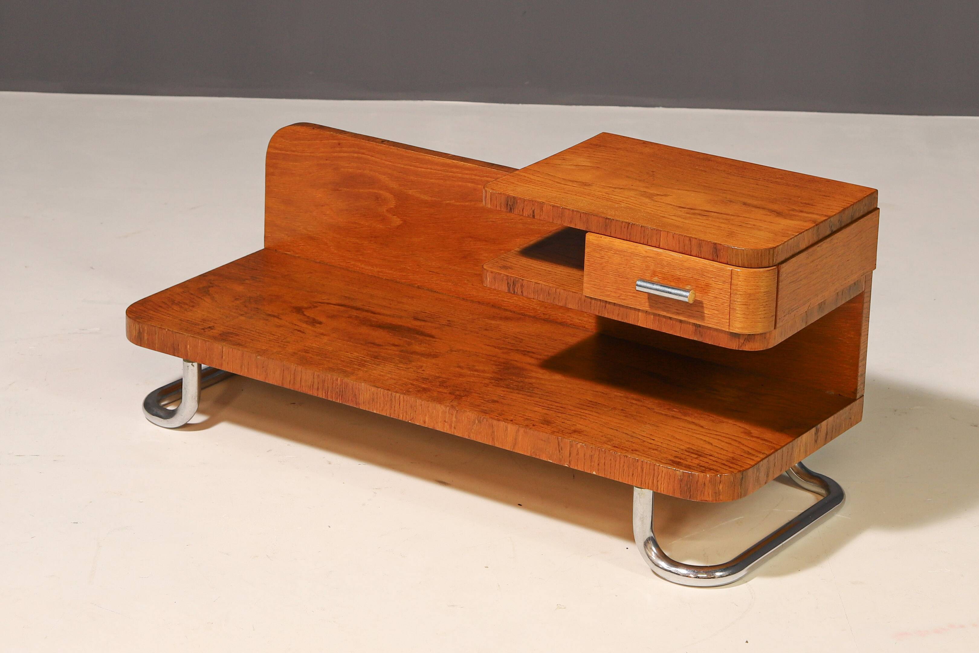 Functionalist Side/Night Table | Kovona, 1940s