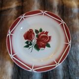 6 assiettes à dessert anciennes Digoin et Sarreguemines