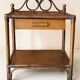 70s rattan bedside table / side table