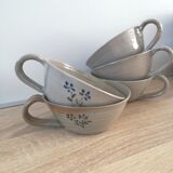 1 lot of 5 Vintage glasses sandstone cups