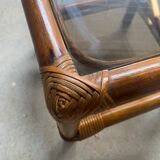 Side table, rattan