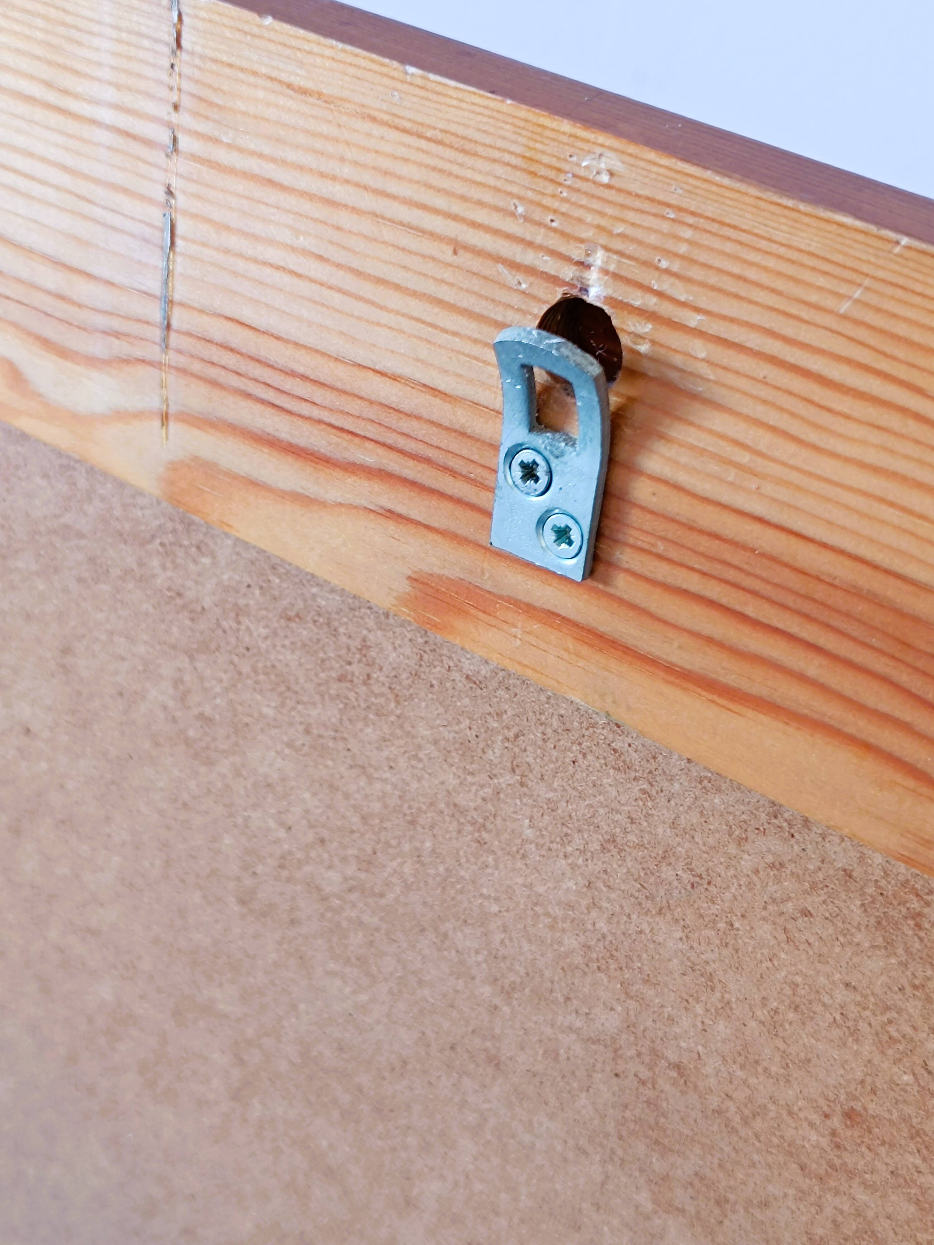 Rectangular mirror in solid pine