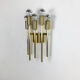 Brass Italian Stillovo Style Theatre Wall Ceiling Light Sconces, Italy, 1970s