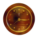 Uti clock from France - brass and lacquer - 1950s/1955