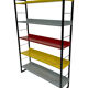 Small Tomado shelving unit in metal and several colours - 1960s Dutch Design