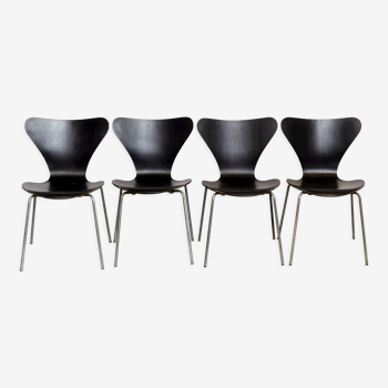 Chaises No. 3107 de Arne Jacobsen pour Fritz Hansen