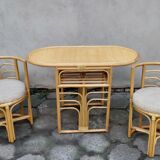 Rattan set, 1980s