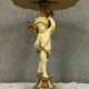 Ceremonial table with cherub in lacquered wood and gilded wood around 1900