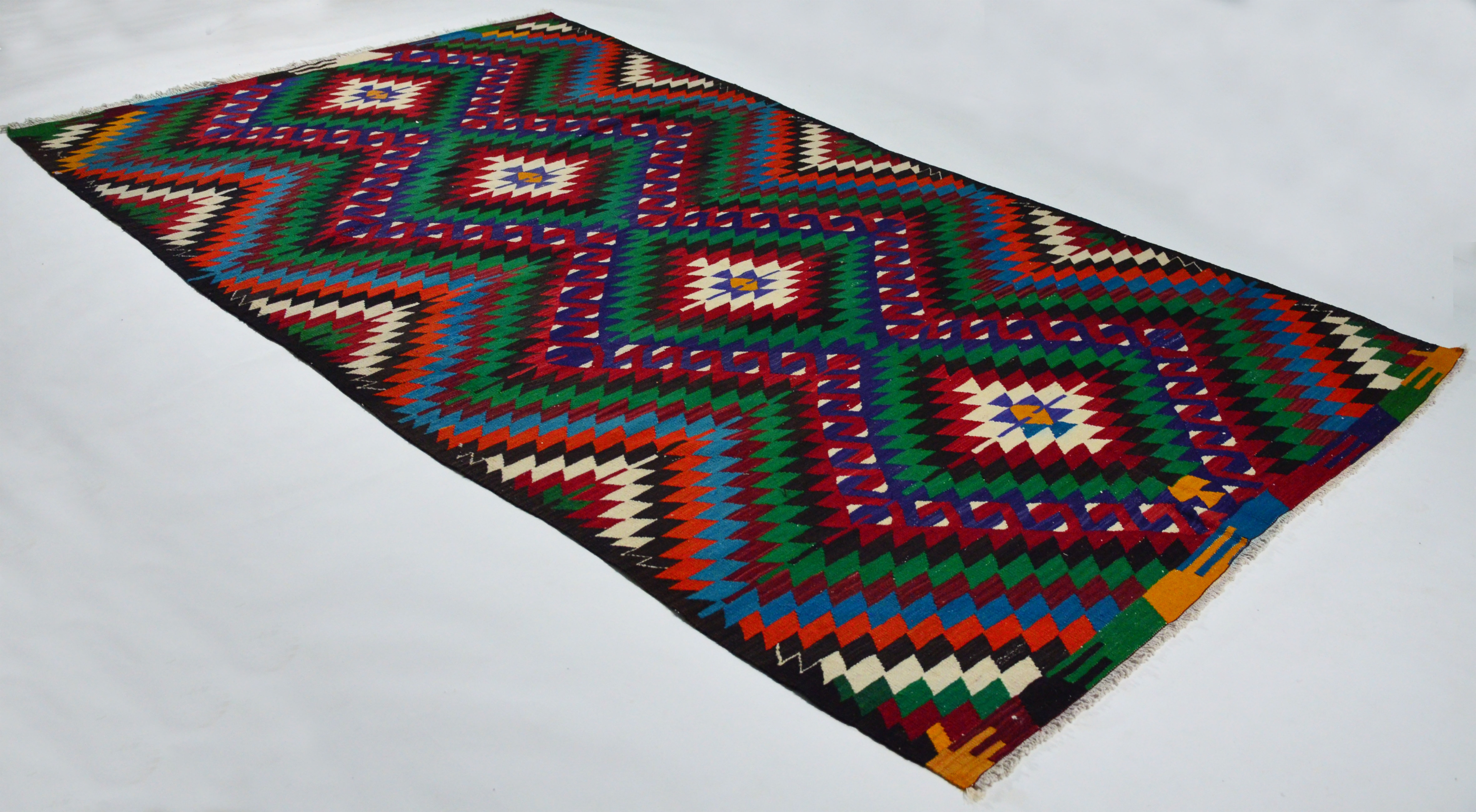 Anatolian handmade kilim rug 310 cm x 174 cm