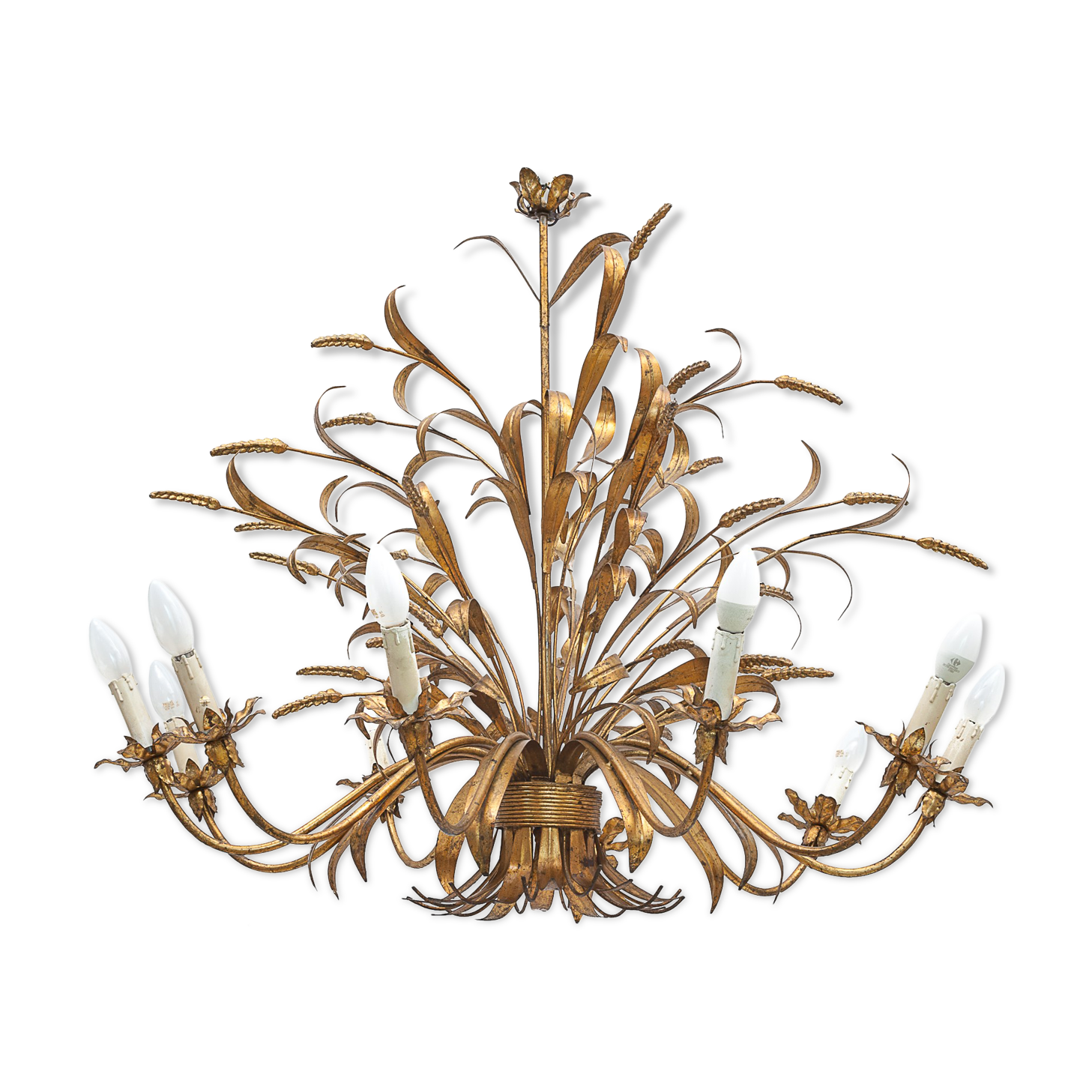 Chandelier sheaf of wheat 10 fires by Hans Kogl