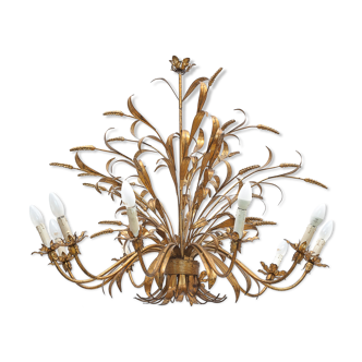 Chandelier sheaf of wheat 10 fires by Hans Kogl