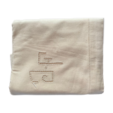 Old embroidered sheet monogram