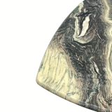 Cipollino marble kidney oval side table, Italy