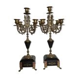 Pair of old candlesticks