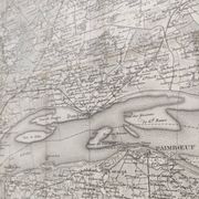 Carte ancienne estuaire Loire St Nazaire fin XIXème