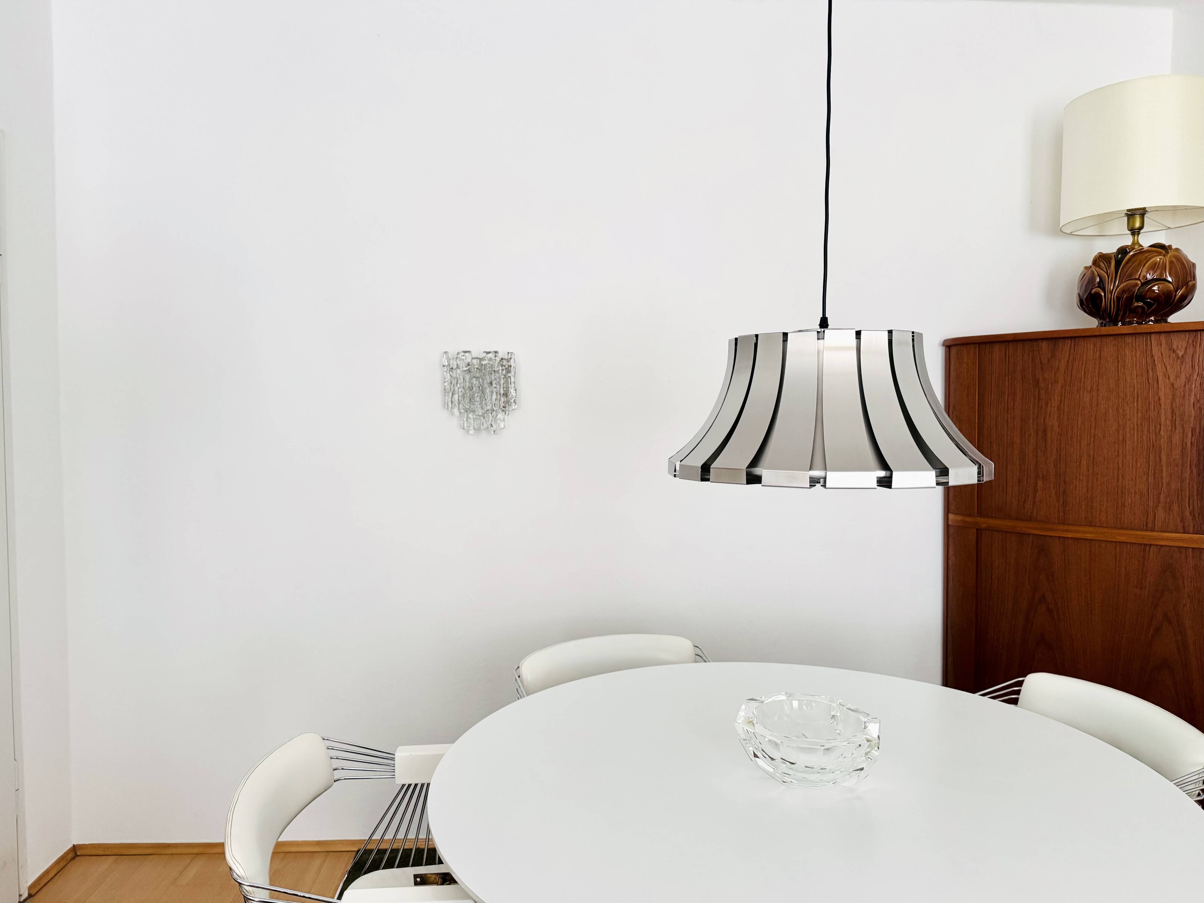 Set of 2 Austrian Ice Glass Wall Lamps by J.T. Kalmar