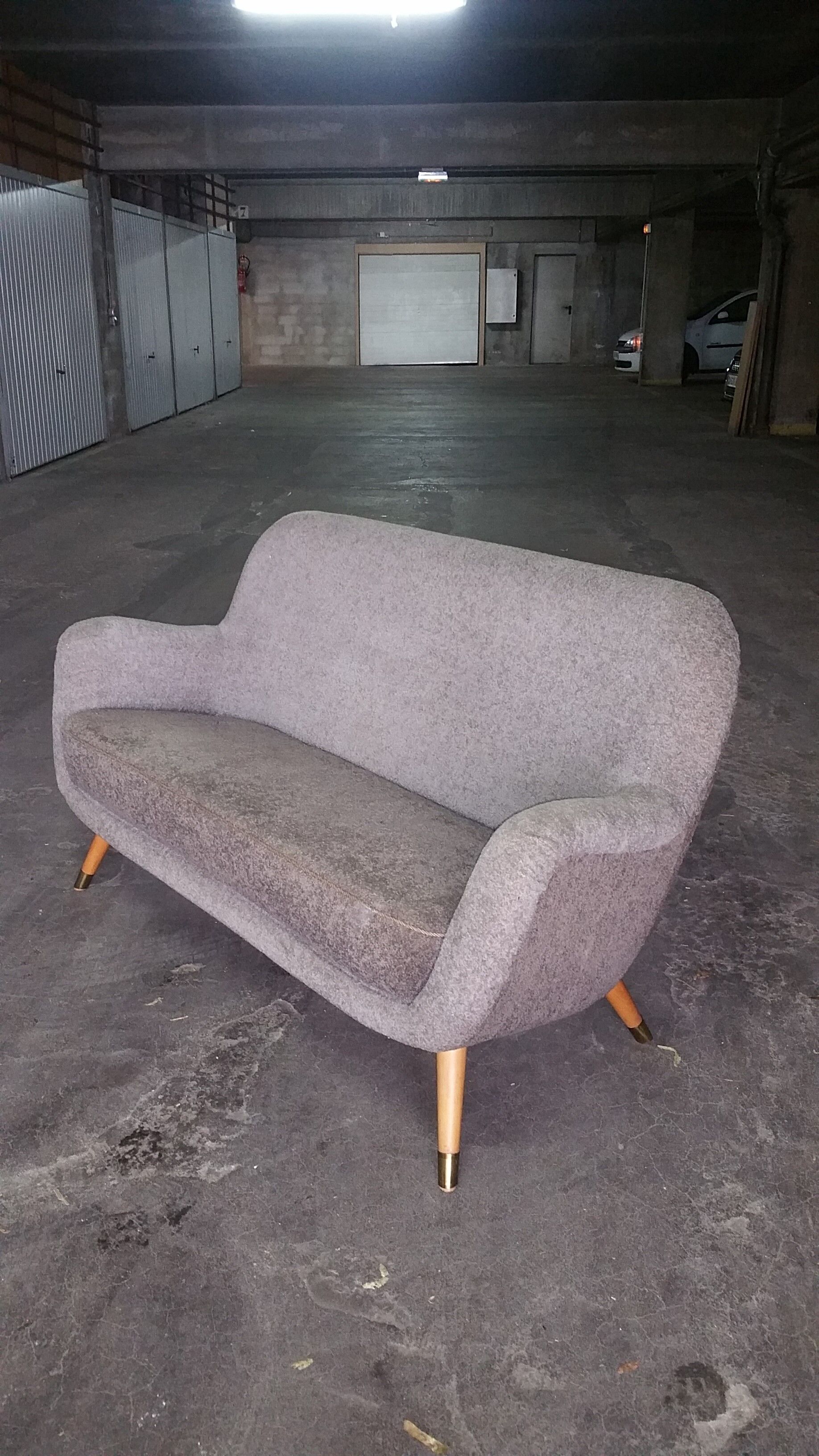 Sofa 2 places Egg 50s 60s