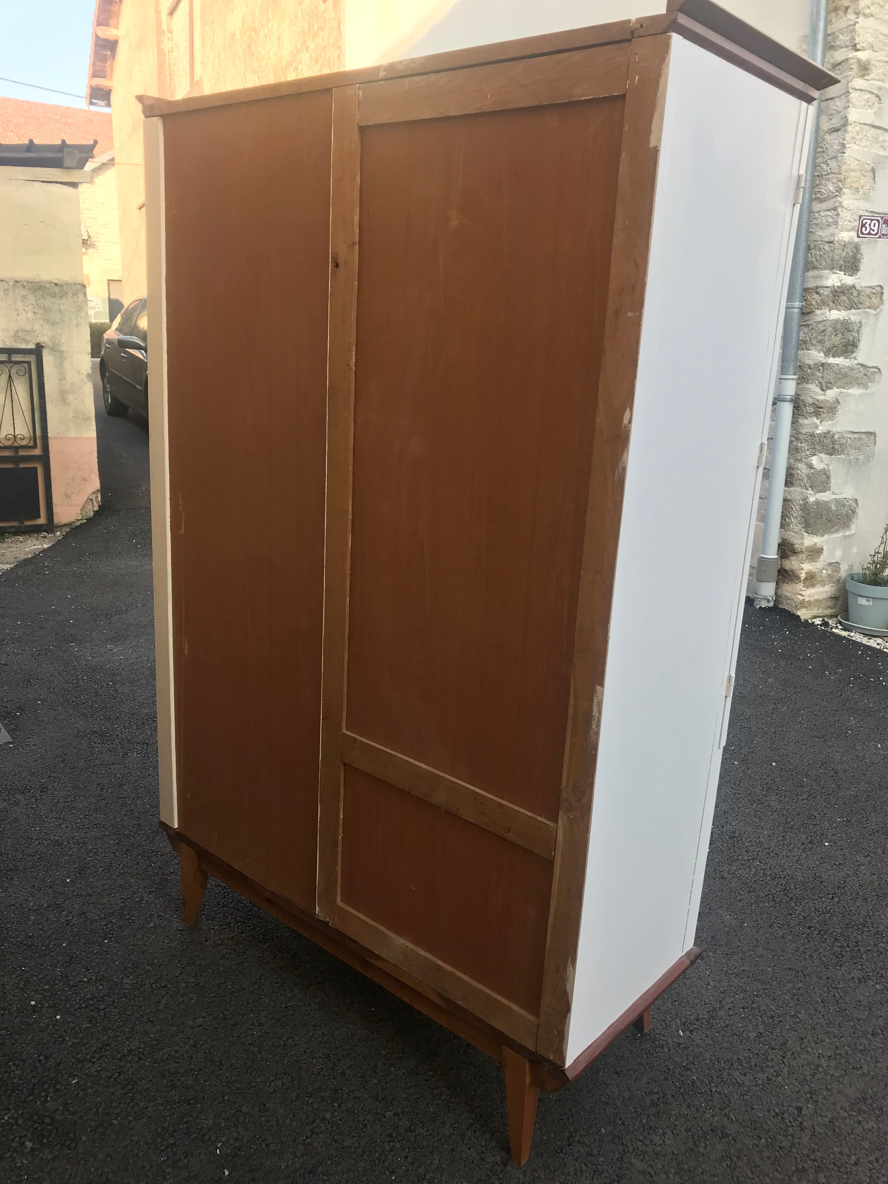 Vintage compass feet cabinet