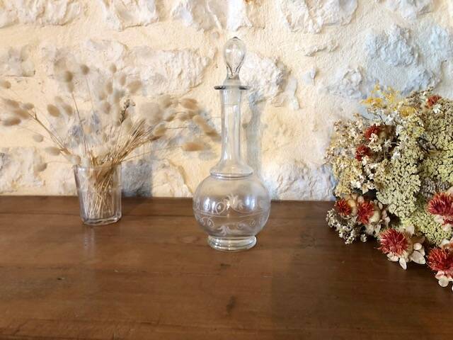 antique glass carafe
