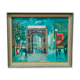 Swedish Modern Painting by Jack Eichborn, Oil on Canvas, 1960s