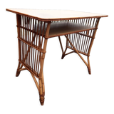 Bureau en rotin vintage