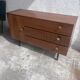 Commode vintage en noyer DDR, années 1960