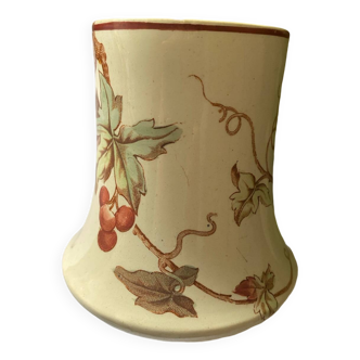 Small polychrome earthenware vase KG Lunéville old
