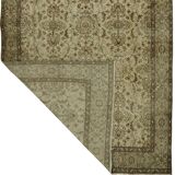 One-of-a-kind turkish handwoven vintage rug - rustic vintage charm 284x 161