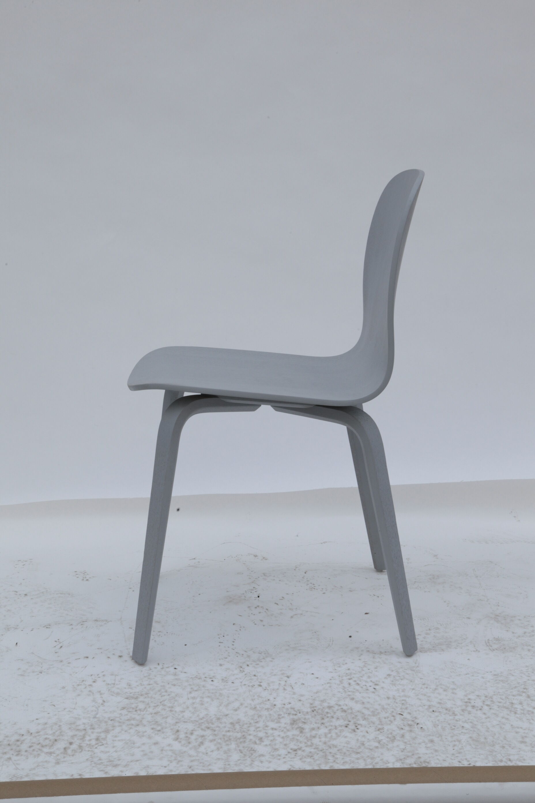 Grey wood chair