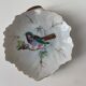 Mini porcelain plates with bird pattern