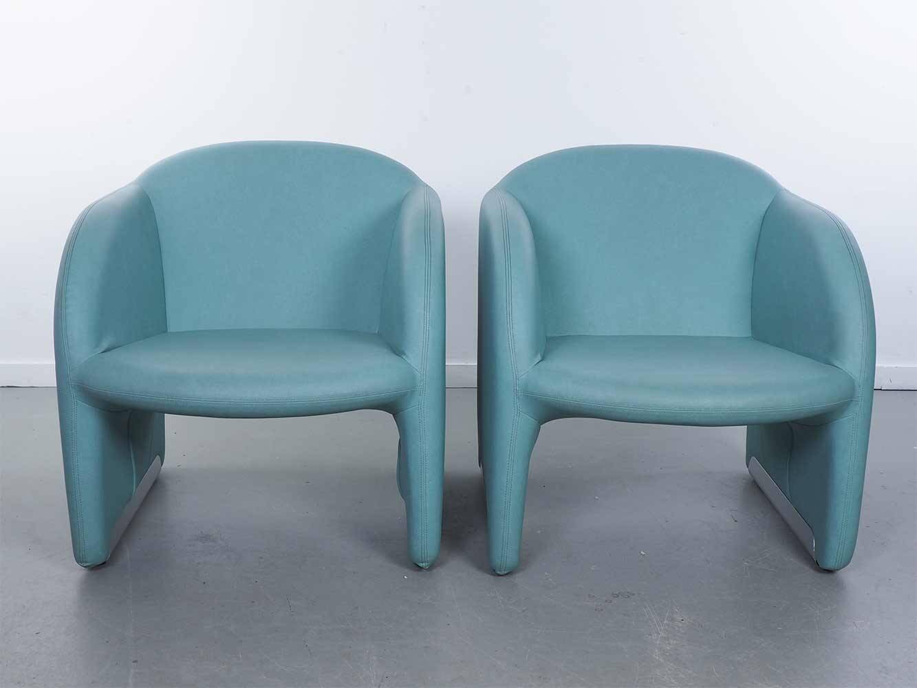 Chaise Ben bleu vert – Pierre Paulin – Artifort