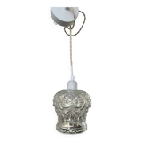 Joli lustre globe en verre