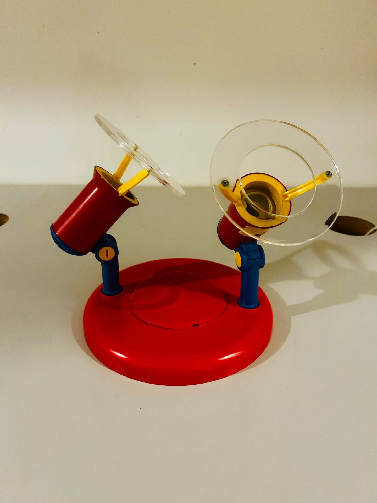 Brilliant Red & Blue Vintage Ceiling Light 1980s Germany