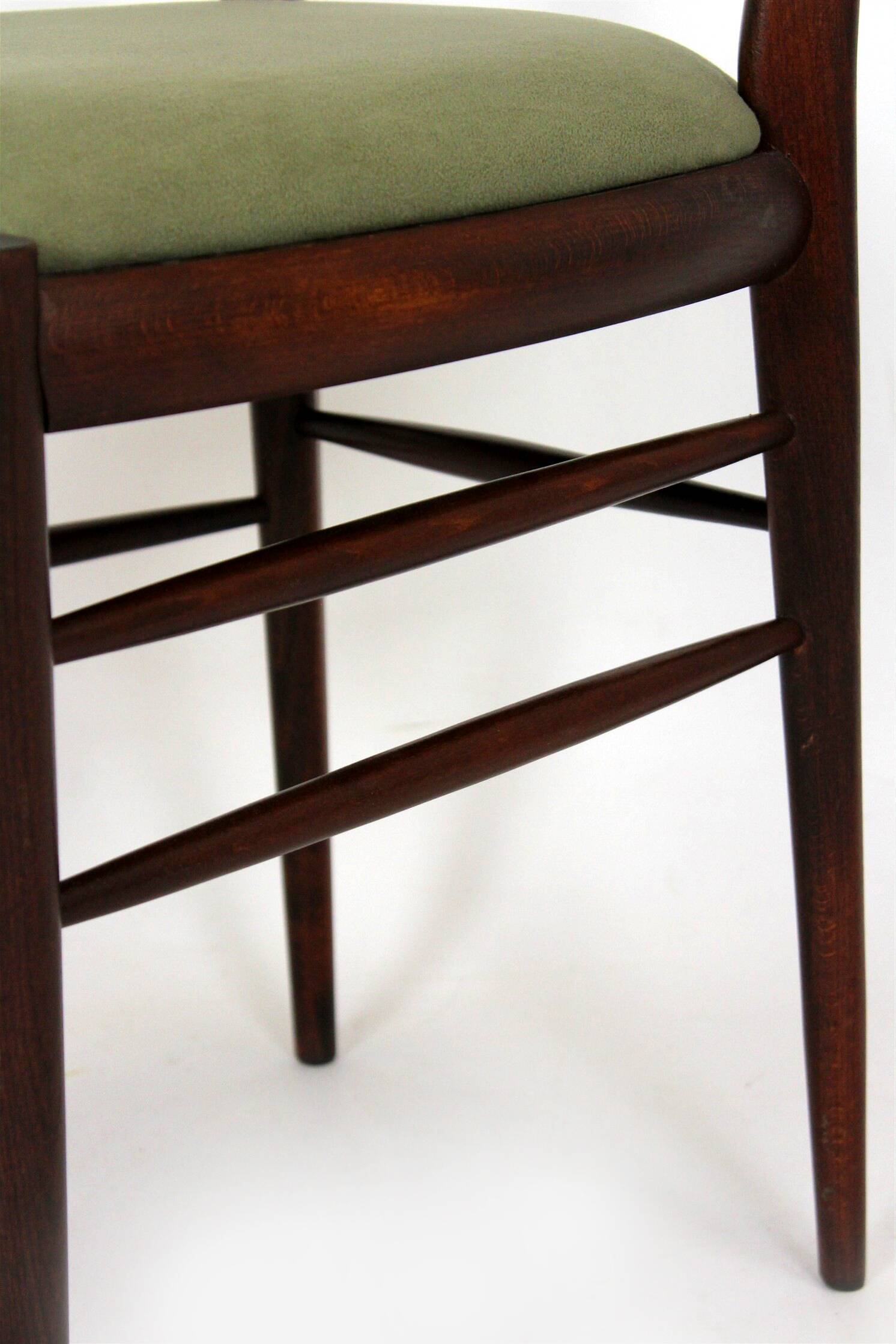 Restored Mid-Century Modern Dining Set, Czechoslovakia, 1960s, Set of 7