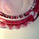 Pink crystal ashtray Val Saint Lambert 1960-1970