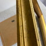 Glazed carved wooden frame