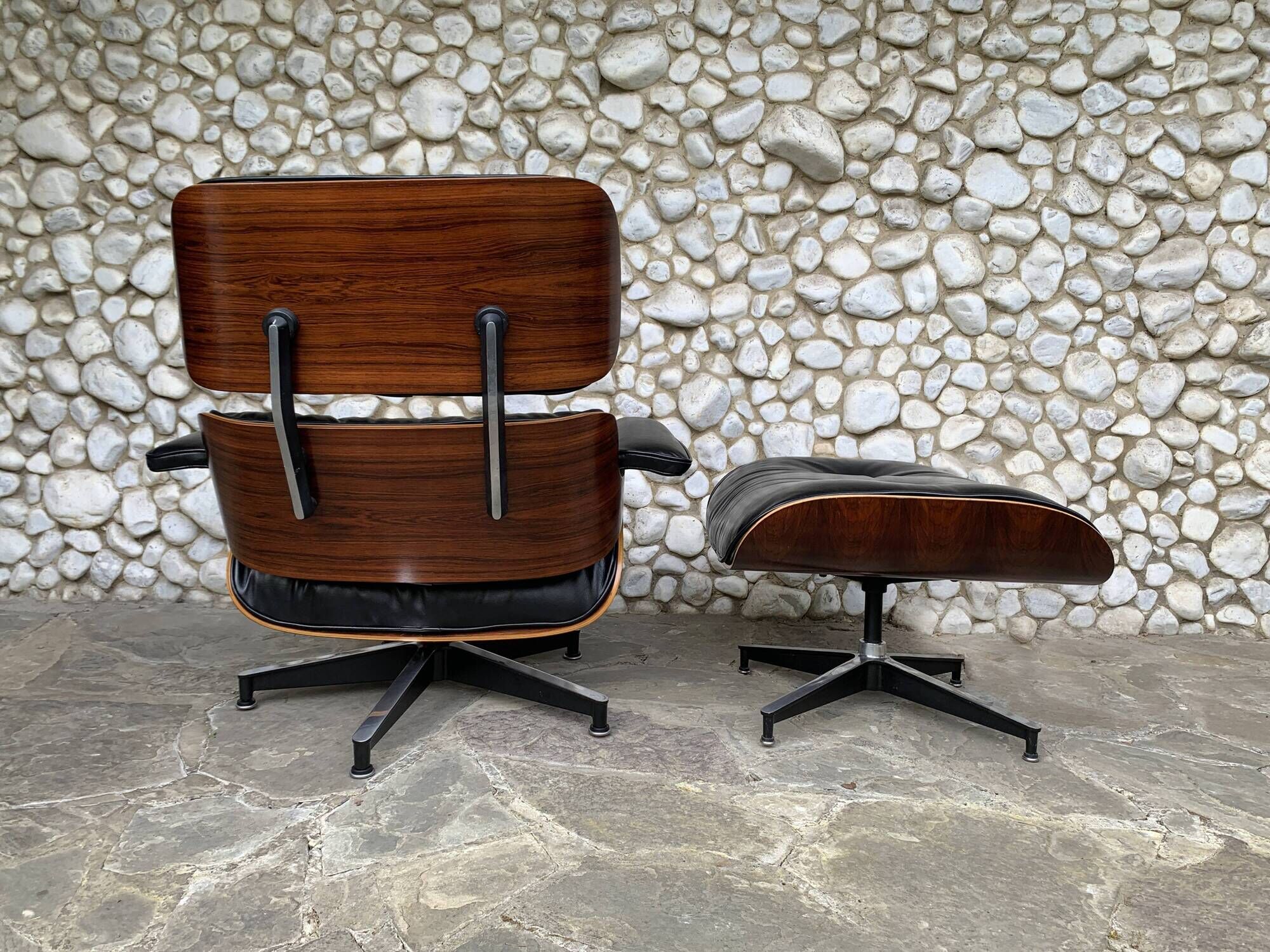 Fauteuil Lounge Herman Miller Charles & Ray Eames 1976 Palissandre Nv Cuir