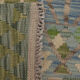 Laine verte Afghan Kilim Traditionnel Géométrique Tissé à plat Tapis fait à la main - 80x120cm